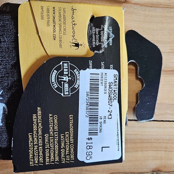 Men's, Ultra Light Cushion, Merino Smartwool Socks. Large 9-11.5 - Picture 4 of 6